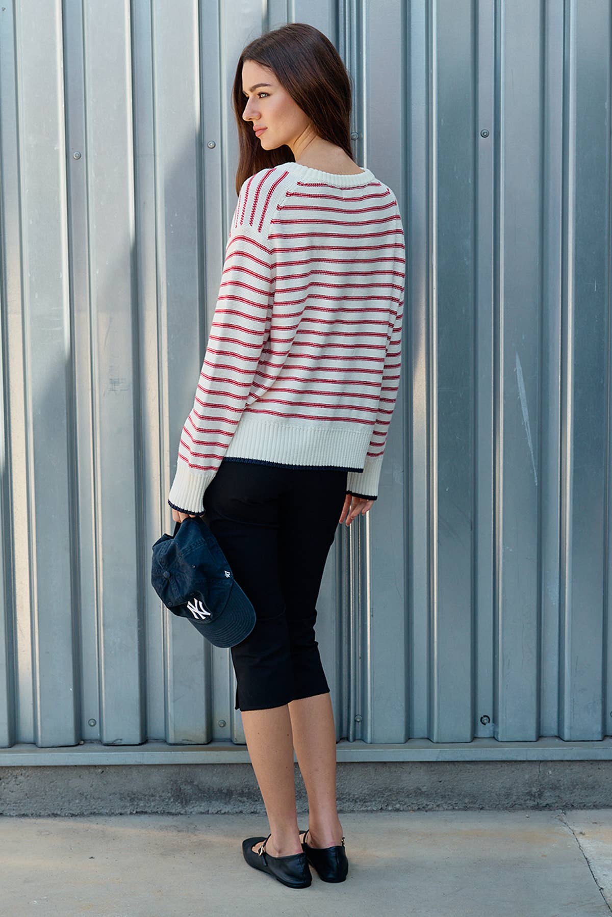 Red Striped Paris Sweater (REG)