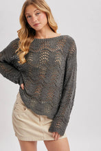 Scallop Knit Sweater in Ash (REG)