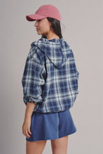 Navy Flannel Shacket (REG)