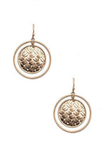 Woven Metal Drop Earrings