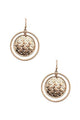 Woven Metal Drop Earrings