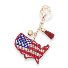 USA Map Keychain