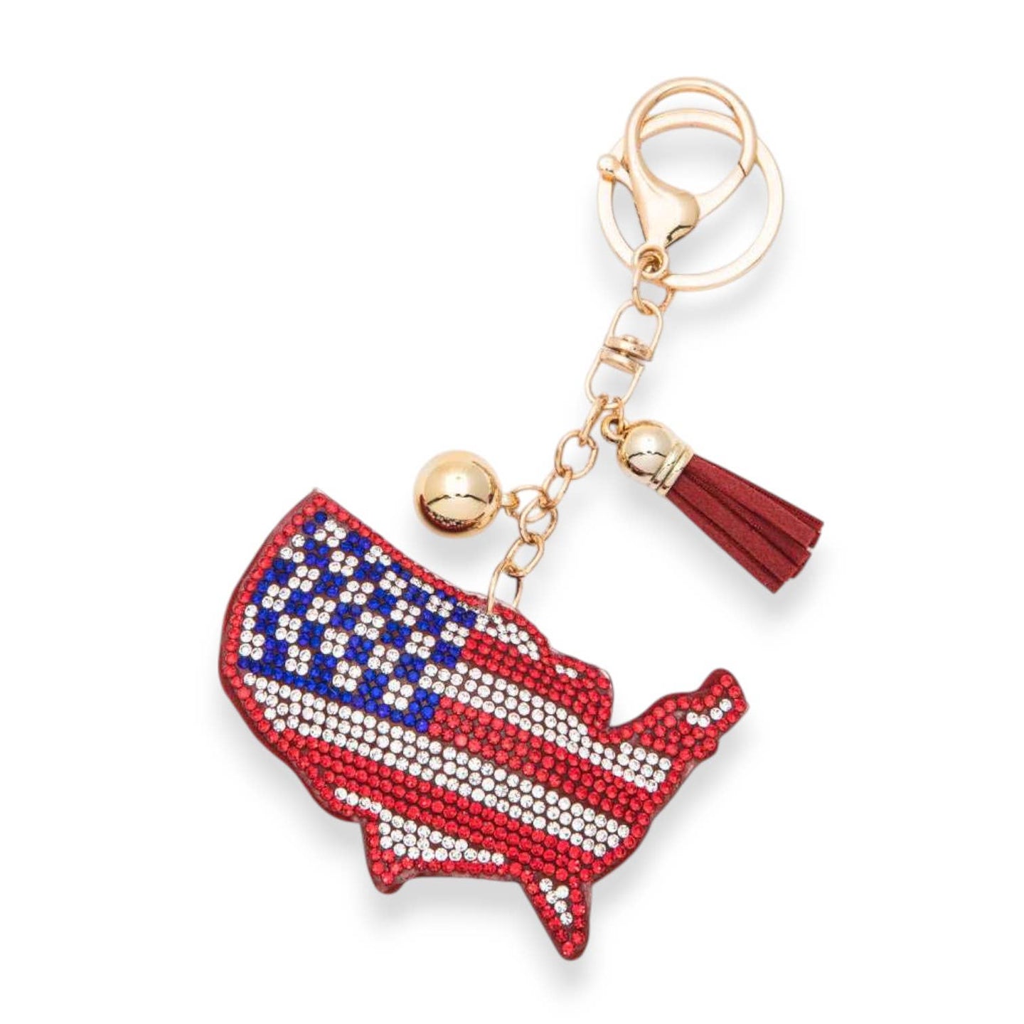 USA Map Keychain
