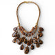 Leopard Beaded Bib Necklace