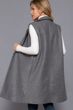 Sleeveless Lapel Vest in H Grey (REG)