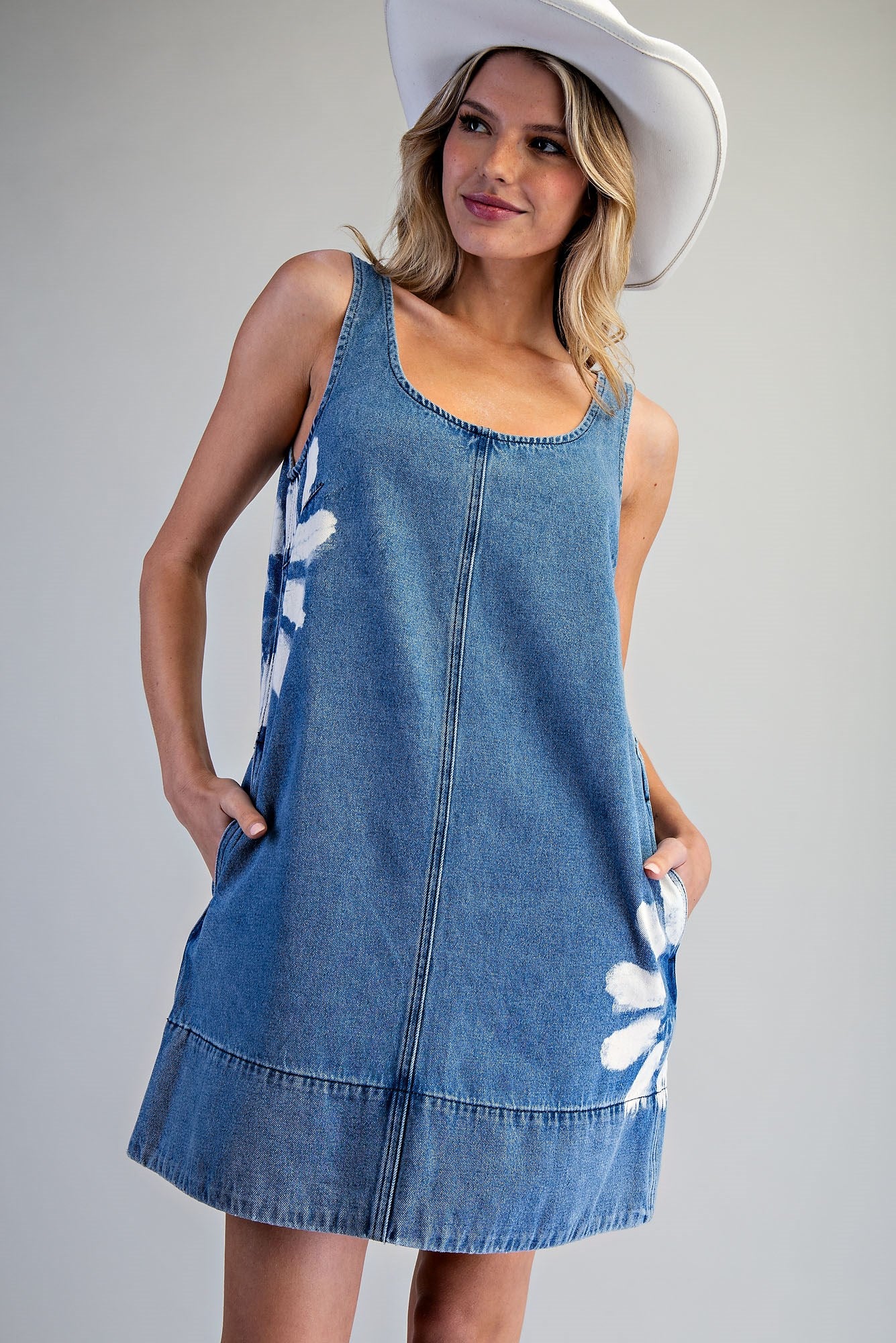 Denim Daisy Shift Dress