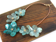 Acrylic Flower Statement Necklace