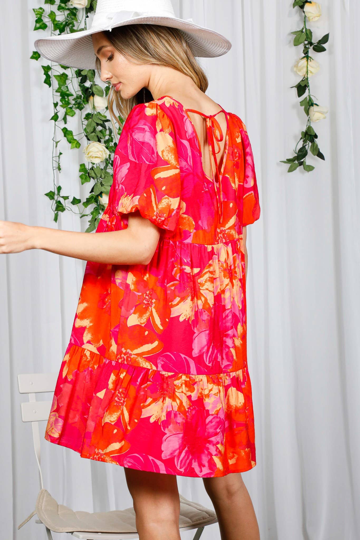 Summer Heat Floral Mini Dress (REG)