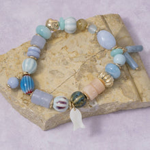 Fishy Mixed Bead Stretch Bracelet