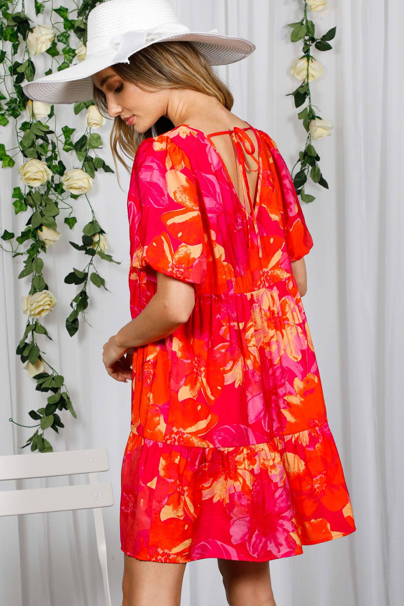 Summer Heat Floral Mini Dress (REG)