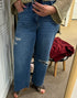 Olivia Distressed Vervet Jeans (T6400)