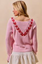 Valentines Heart Ribbon Sweater (REG)
