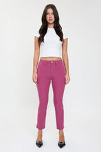 Hyperstretch Cropped Straight Pants in Dark Berry (REG)