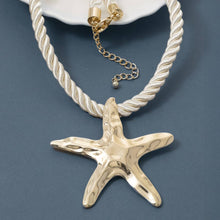 Twisted Cord Starfish Necklace
