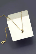 Mini Bubble Letter Initial Necklace