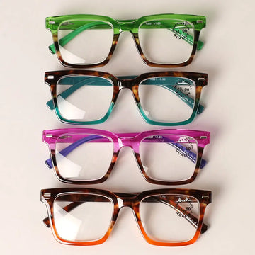 Colorful Leopard Print Glasses