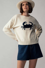 Crab Graphic Sweater in Ivory (REG)