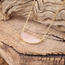 Semi Circle Stone Necklace