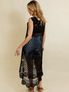 Black Crochet Lace Vest