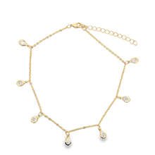 18k Filled Teardrop Anklet