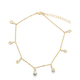 18k Filled Teardrop Anklet