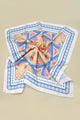 Blue and Orange Tribal Fashion Scarf