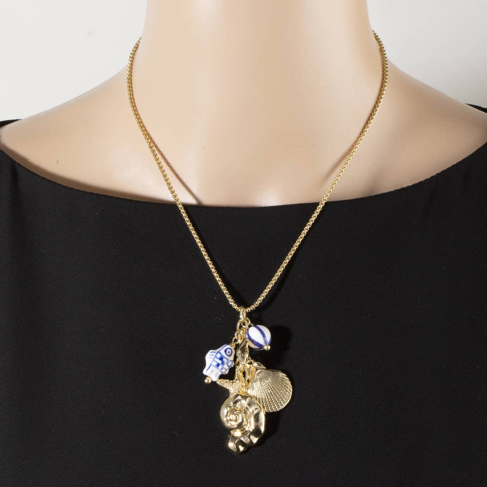 Coastal Beach Charm Necklace