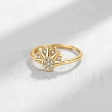 Rising Sun Rhinestone Ring