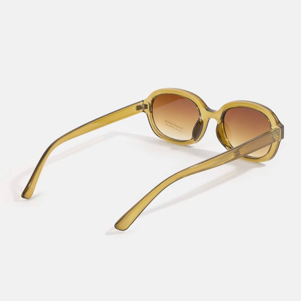 Summer Vibes Retro Oval Sunglasses