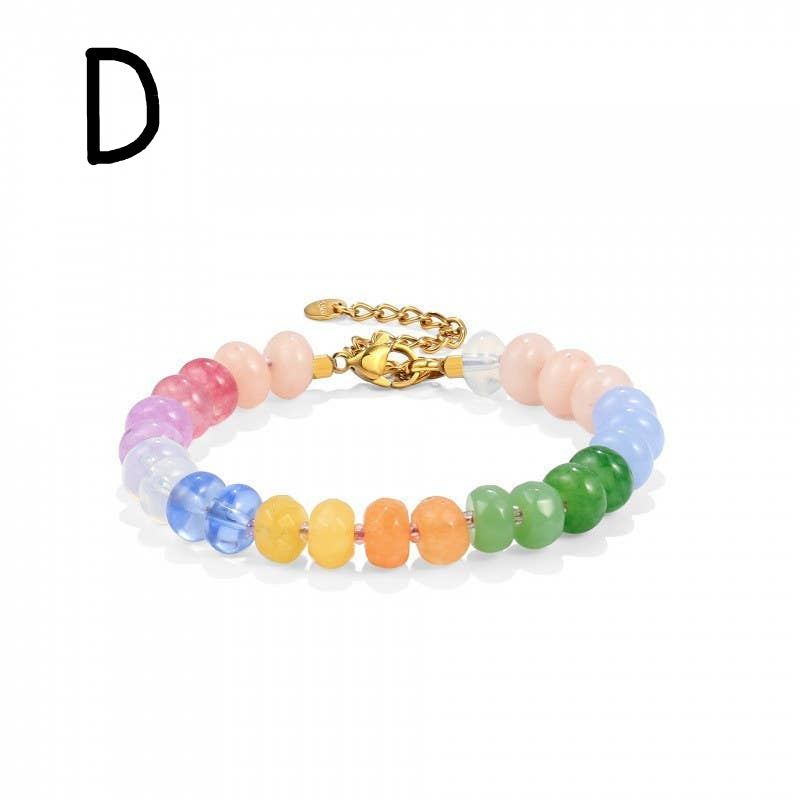 Boho Resin Beaded Bracelet