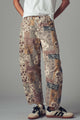 Boho Patchwork Wide Leg Pants (REG)