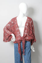 Rust Crochet Petal Kimono (REG)