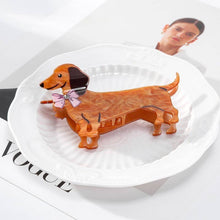 Dapper Weenie Dog Claw Clip