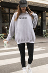 Don't Look Back Leopard Sweatshirt in Grey (REG)