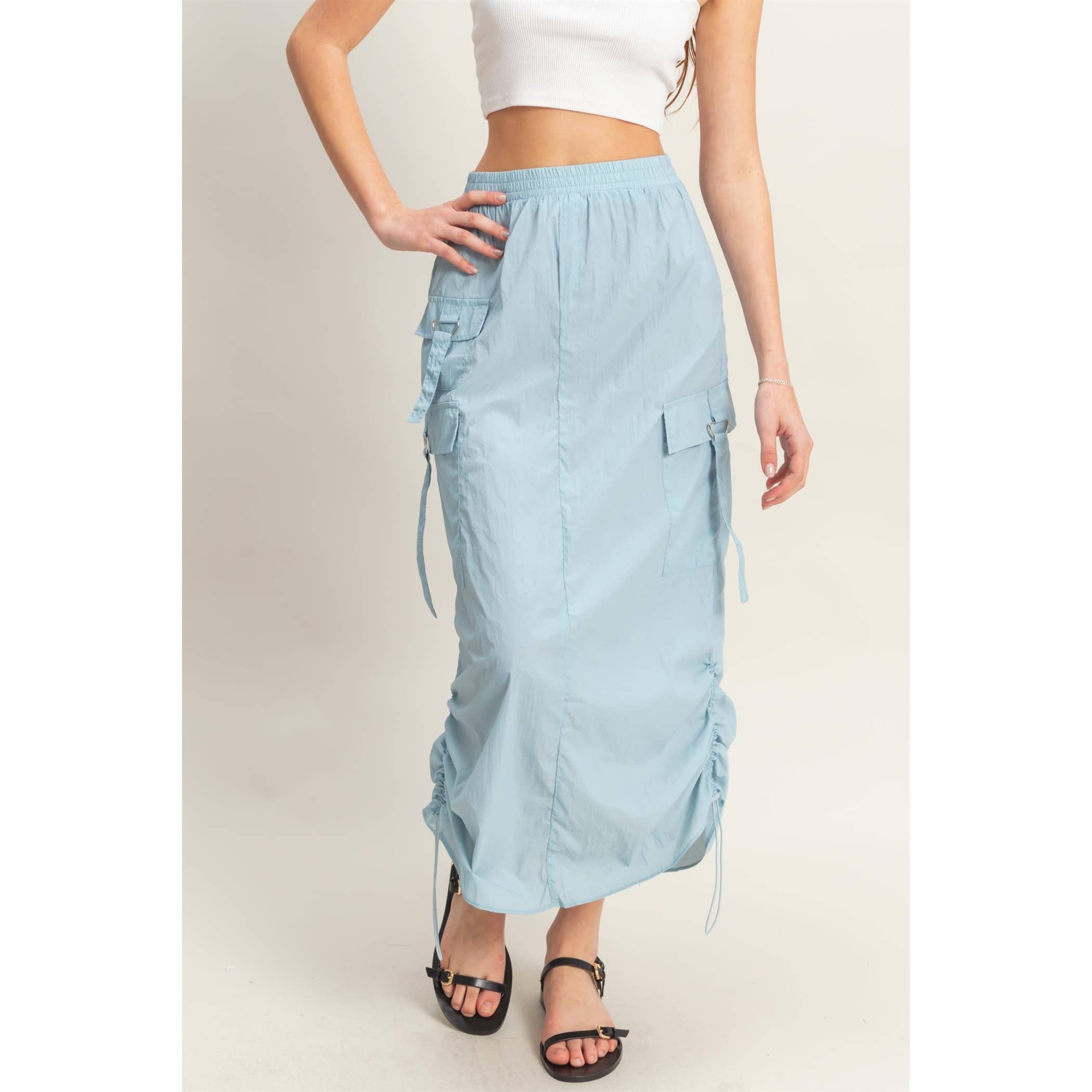Parachute Cargo Midi Skirt (REG)