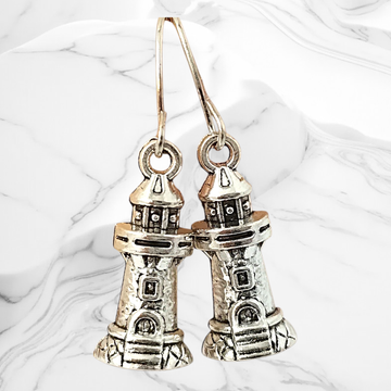 Silver Lighthouse Earrings