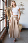 The Taupe Mineral Washed Wide Leg Pants