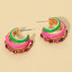 Rhinestone Layered Hoop Earrings