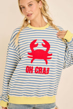 Striped Oh Crab Sweatshirt (REG)