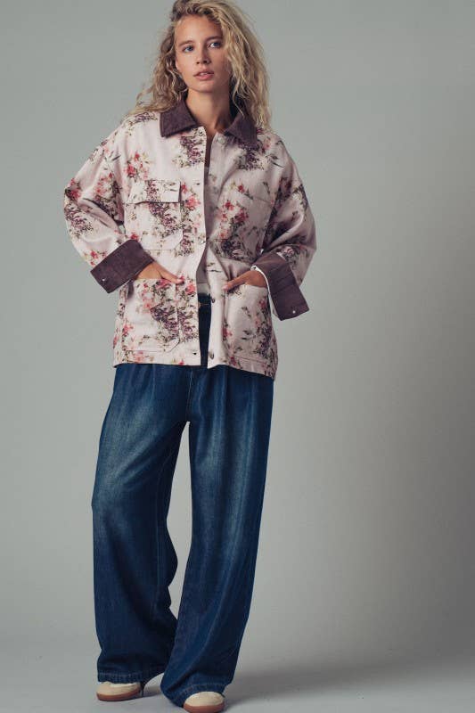 Floral Contrast Jacket (REG)
