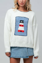 Whipstitch Lighthouse Sweater in Ivory (REG)