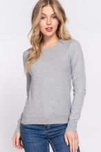 Basic Lightweight Sweater in H Grey (REG)