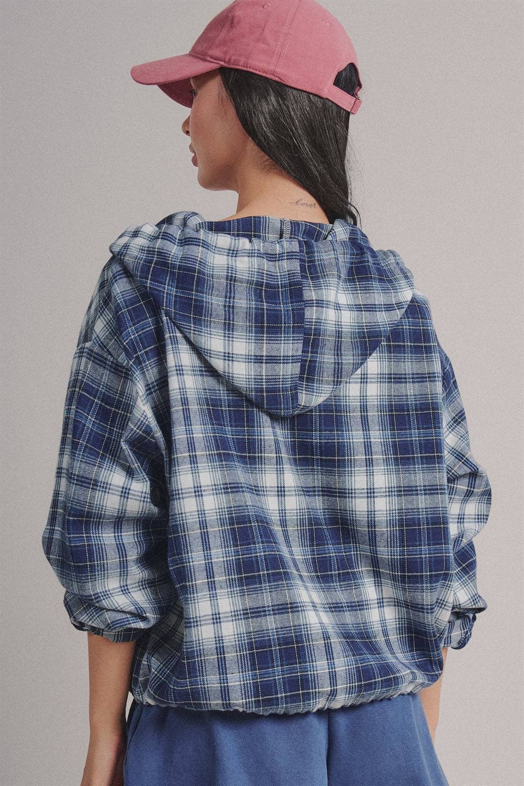 Navy Flannel Shacket (REG)