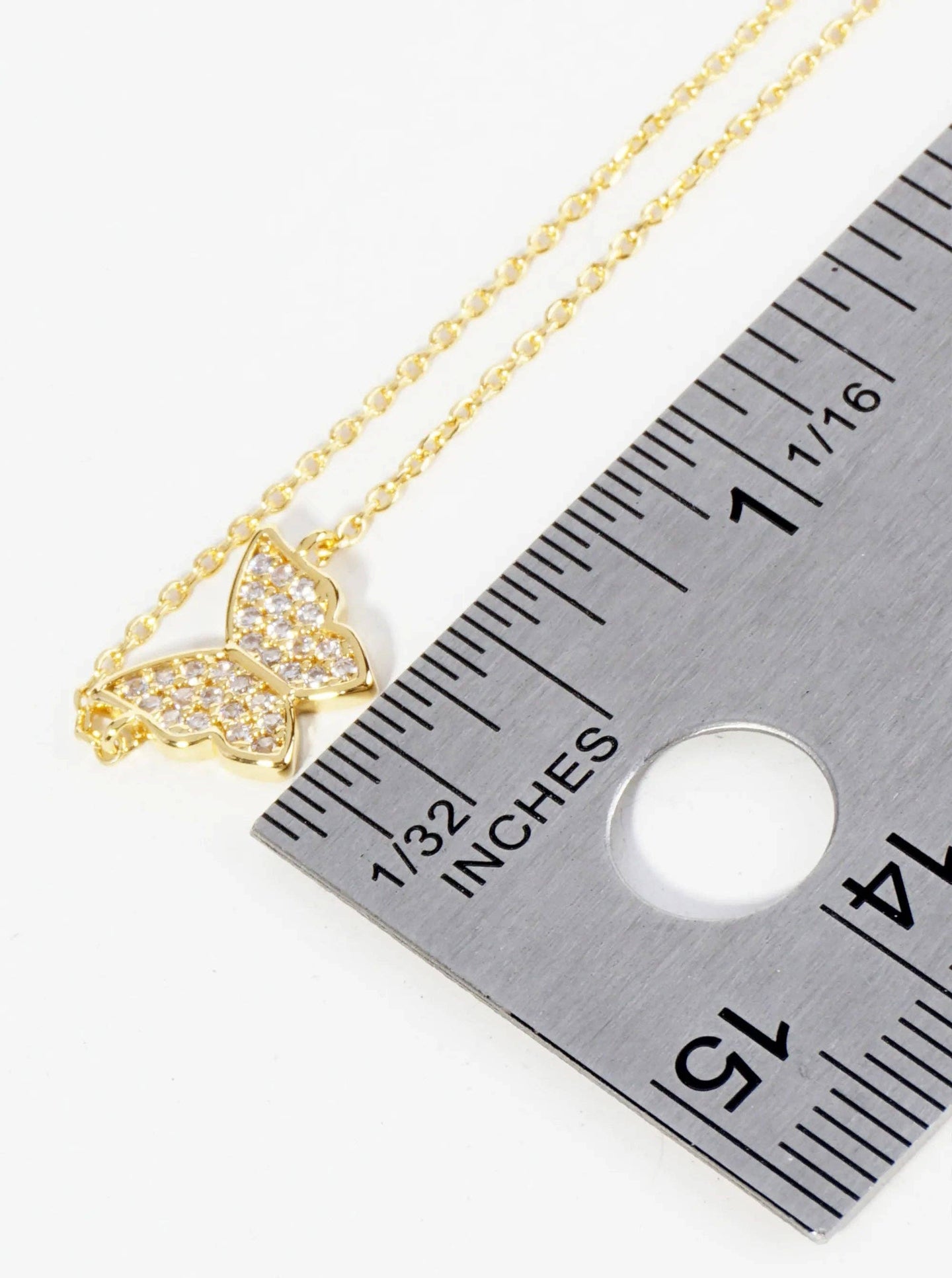 18K Gold Dipped Butterfly Anklet