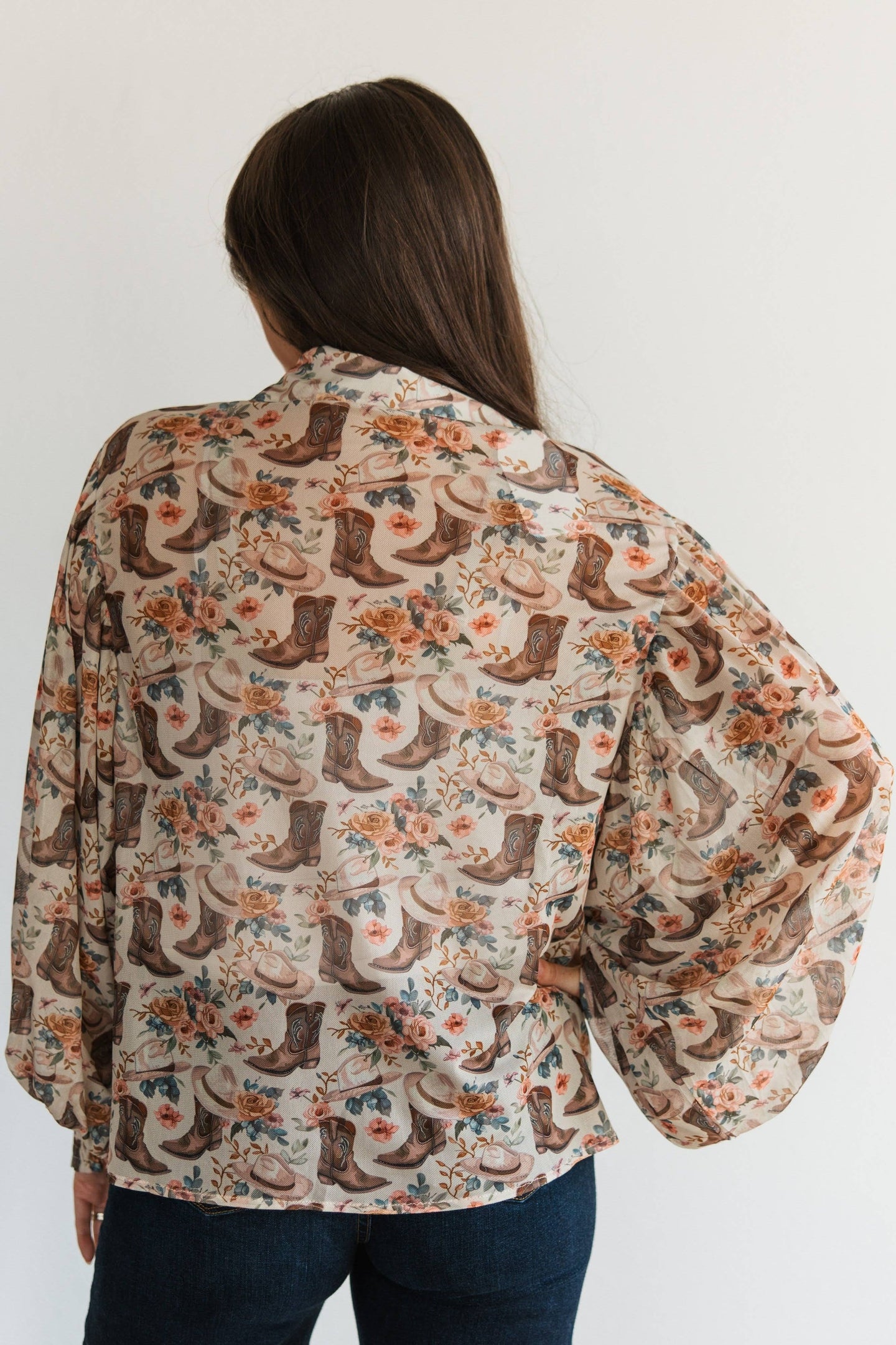 Floral Boot Mesh Top (REG)