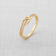 CZ Layered Knot Ring