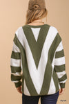 Chevron Olive Sweater