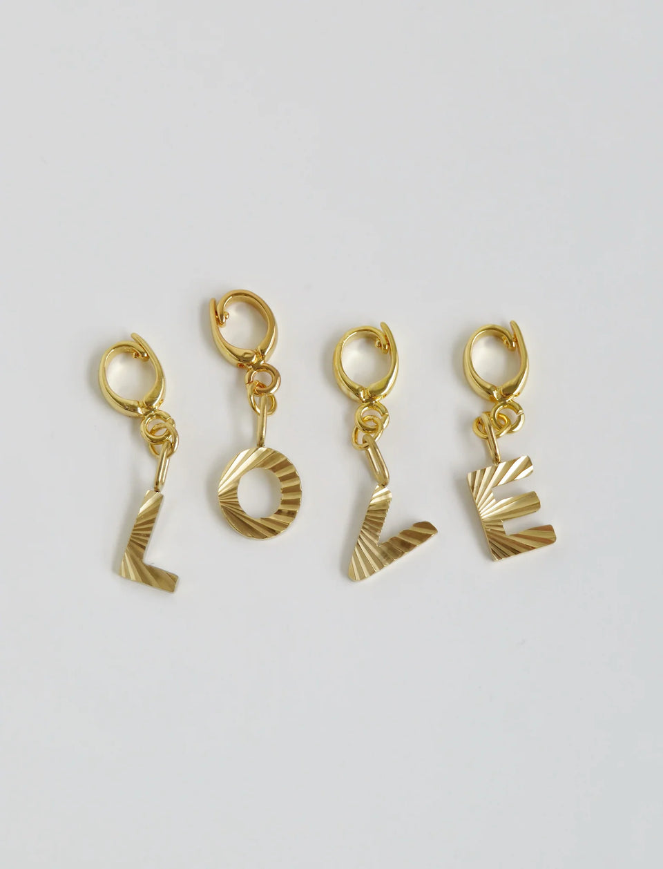 Groovey Initial Charms