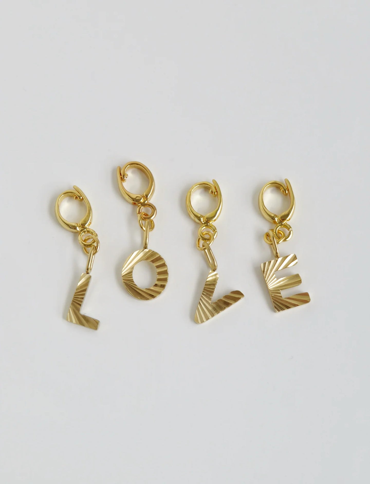 Groovey Initial Charms