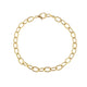 Small Link Charm Bar Bracelet